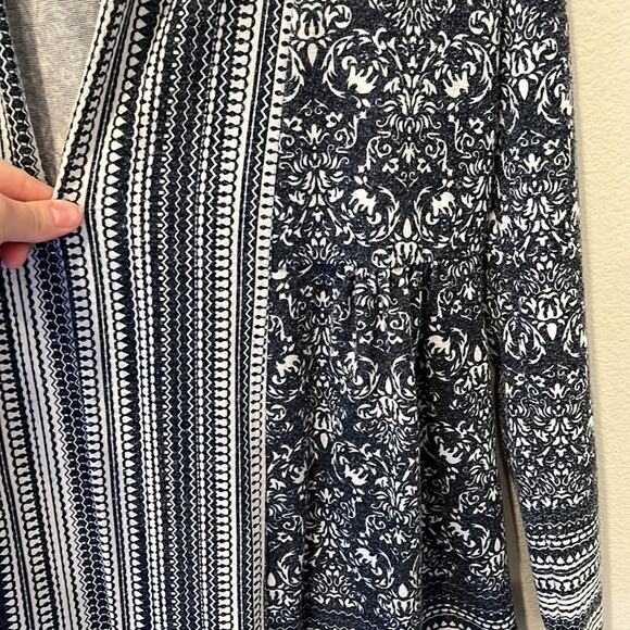 Dalia blue printed babydoll waist cardigan - S - Picture 5 of 7